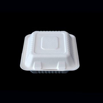 PFAS Free 8” 3compartment Box | Compostable Lunch Box for Bulk Orders